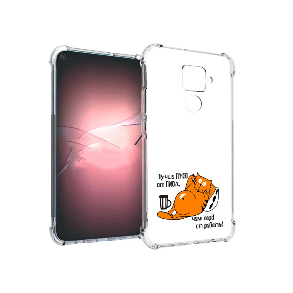 

Чехол MyPads Tocco для Huawei Nova 5i Pro лучше пузо, Прозрачный, Tocco