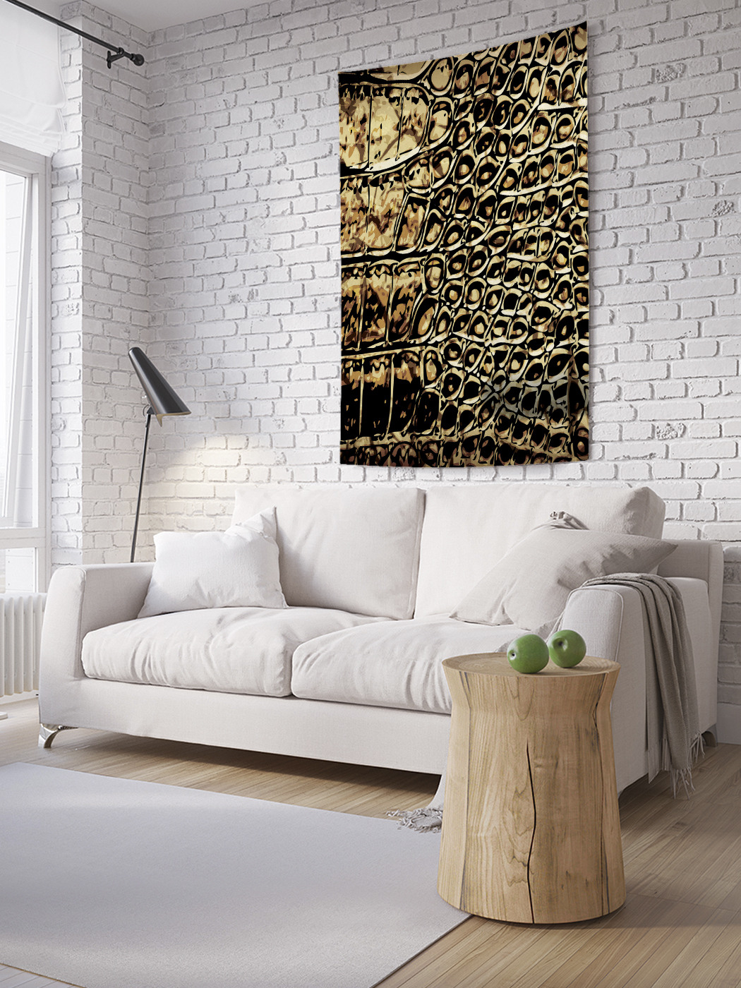 

Вертикальное фотопанно на стену JoyArty Шкура рептилии 150x200 см, Шкура рептилии