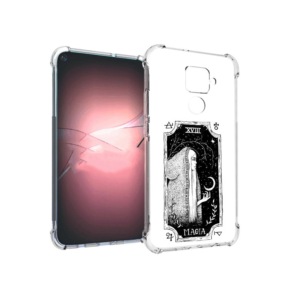 

Чехол MyPads Tocco для Huawei Nova 5i Pro лунная магия, Прозрачный, Tocco