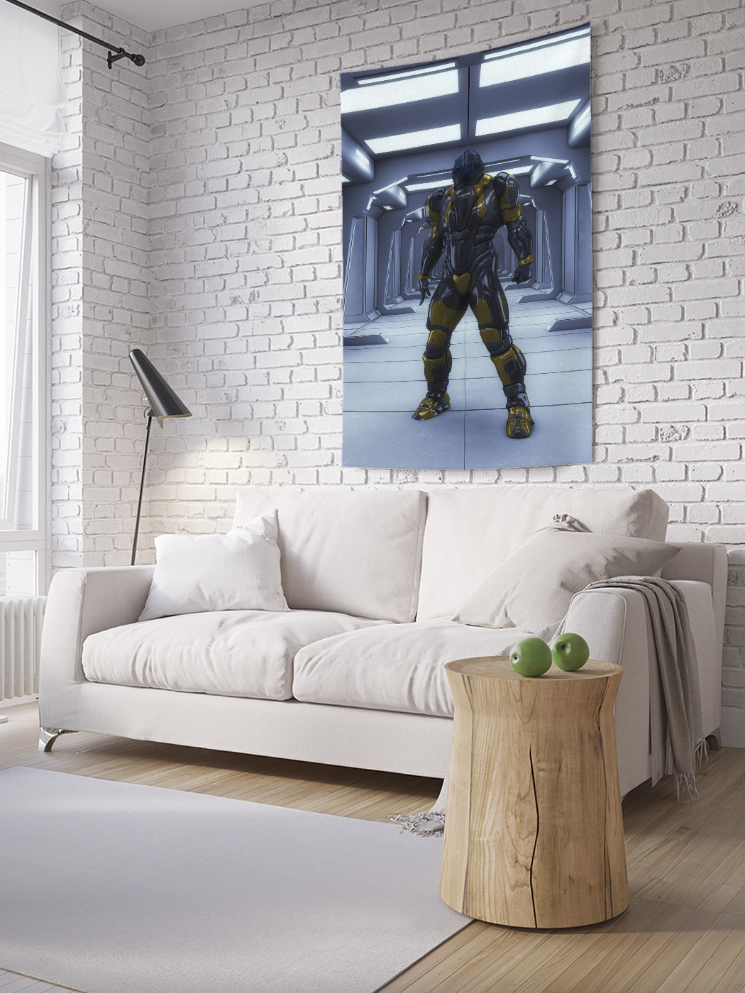 

Вертикальное фотопанно на стену JoyArty Космический воин 150x200 см, Космический воин