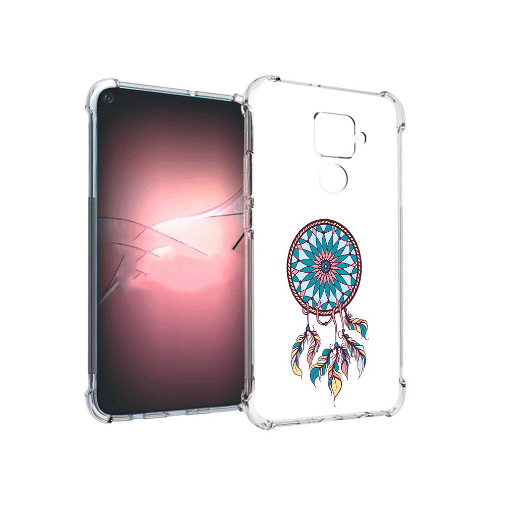

Чехол MyPads Tocco для Huawei Nova 5i Pro ловец снов синий, Прозрачный, Tocco