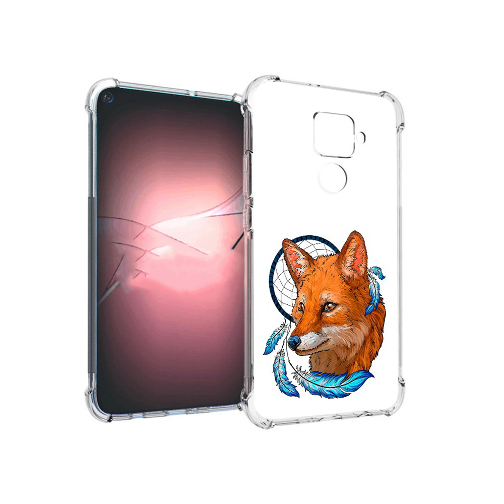 

Чехол MyPads Tocco для Huawei Nova 5i Pro лиса и ловец снов, Прозрачный, Tocco