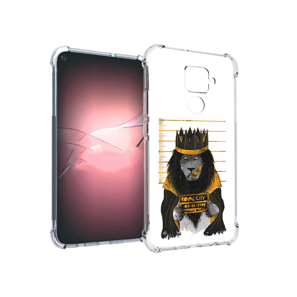 

Чехол MyPads Tocco для Huawei Nova 5i Pro лев в законе, Прозрачный, Tocco