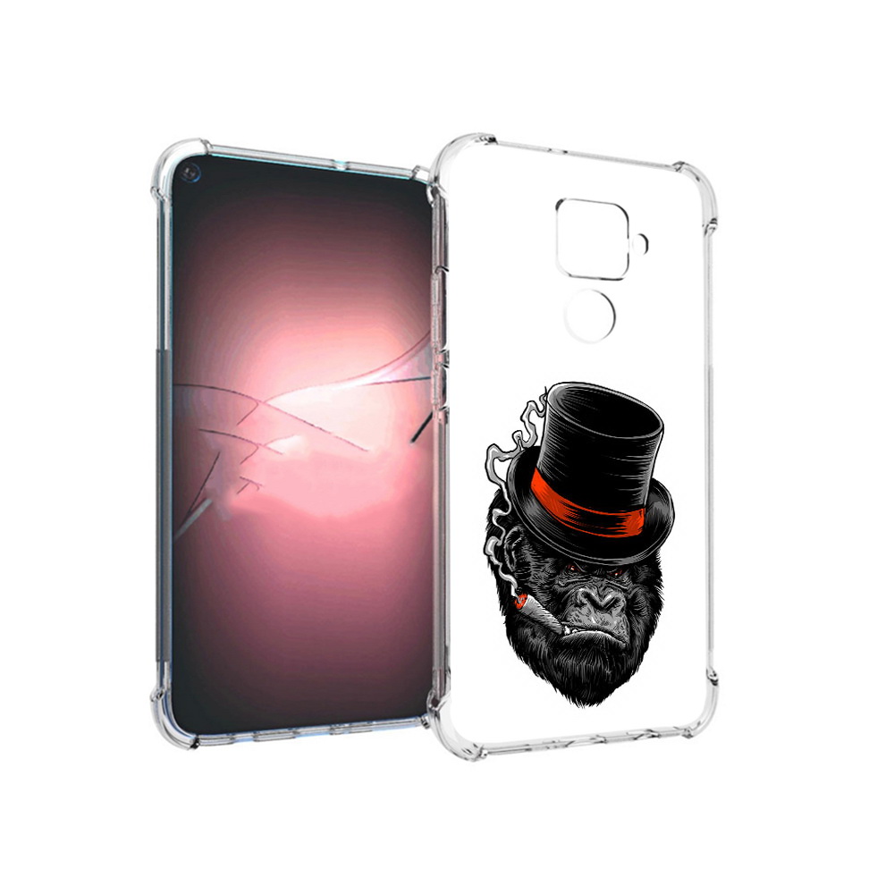 

Чехол MyPads Tocco для Huawei Nova 5i Pro дизайнерская горилла, Прозрачный, Tocco