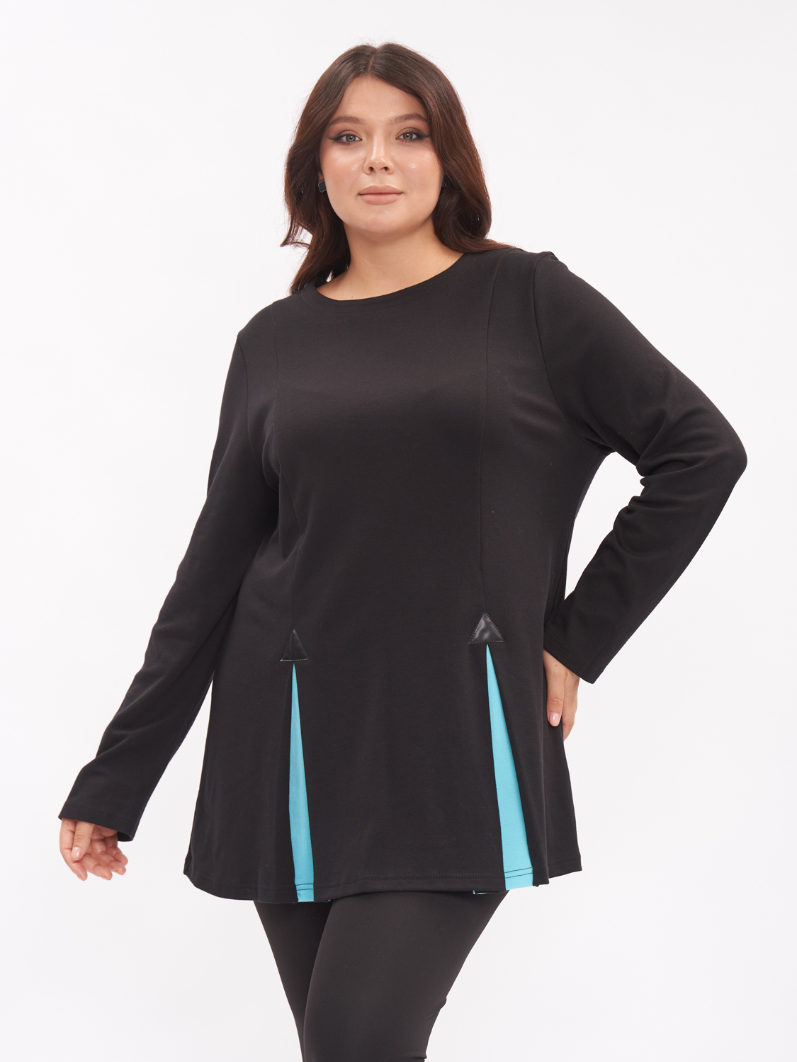 

Туника женская ZORY ZTU15002BLK01 черная 68-70 RU, Черный, ZTU15002BLK01