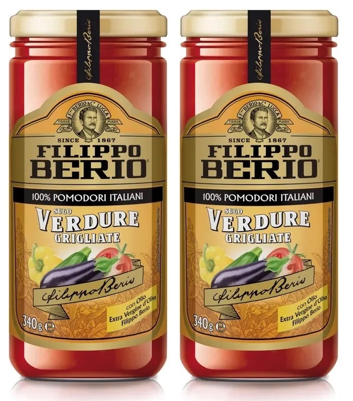 Соус Filippo Berio томатный с овощами гриль, 2 шт х 340 г