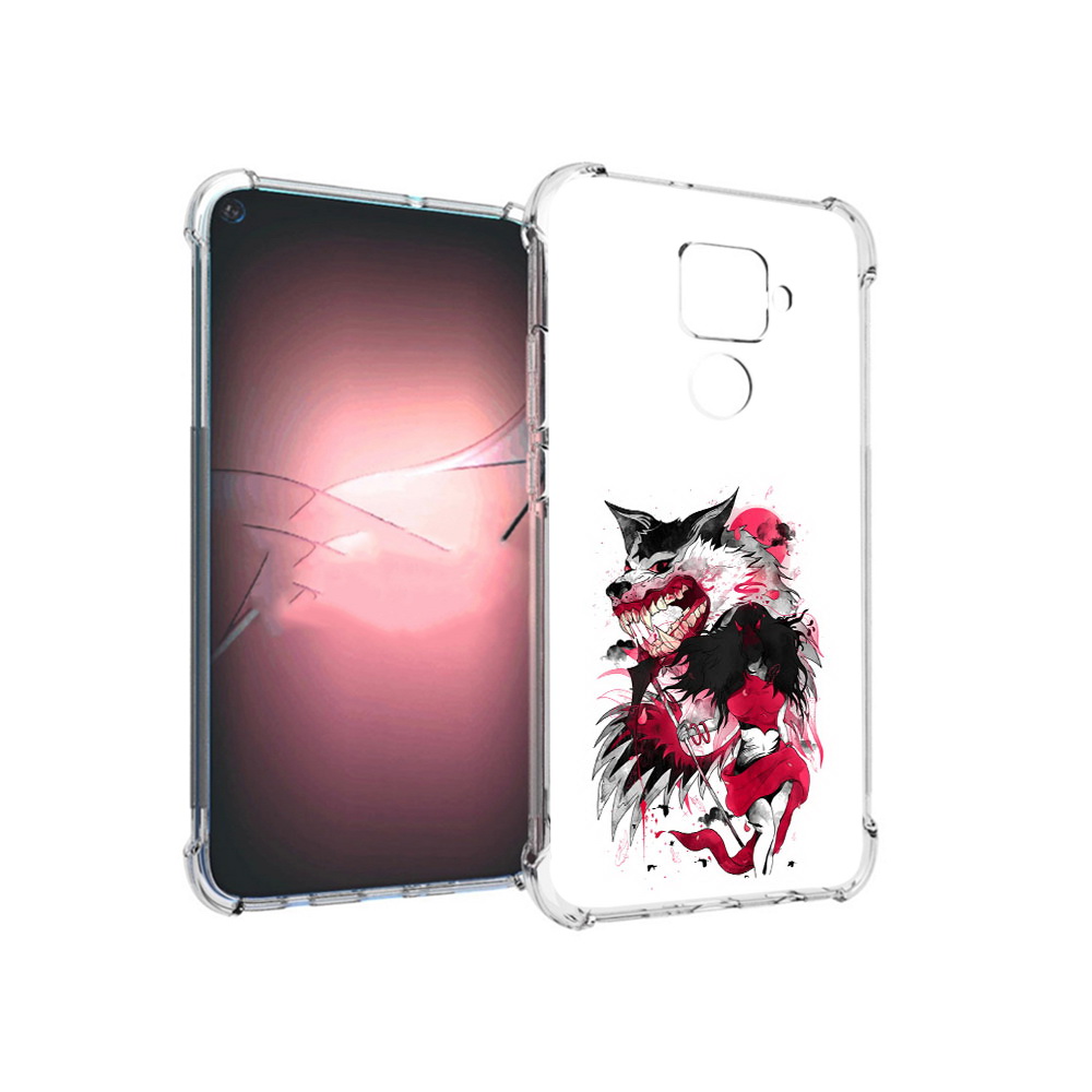 

Чехол MyPads Tocco для Huawei Nova 5i Pro красная шапочка, Прозрачный, Tocco