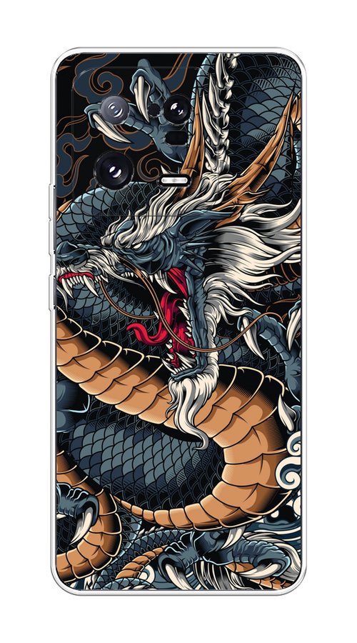 

Чехол на Xiaomi 13 Pro 5G "Japanese Dragon", Коричневый;черный;синий, 317350-1