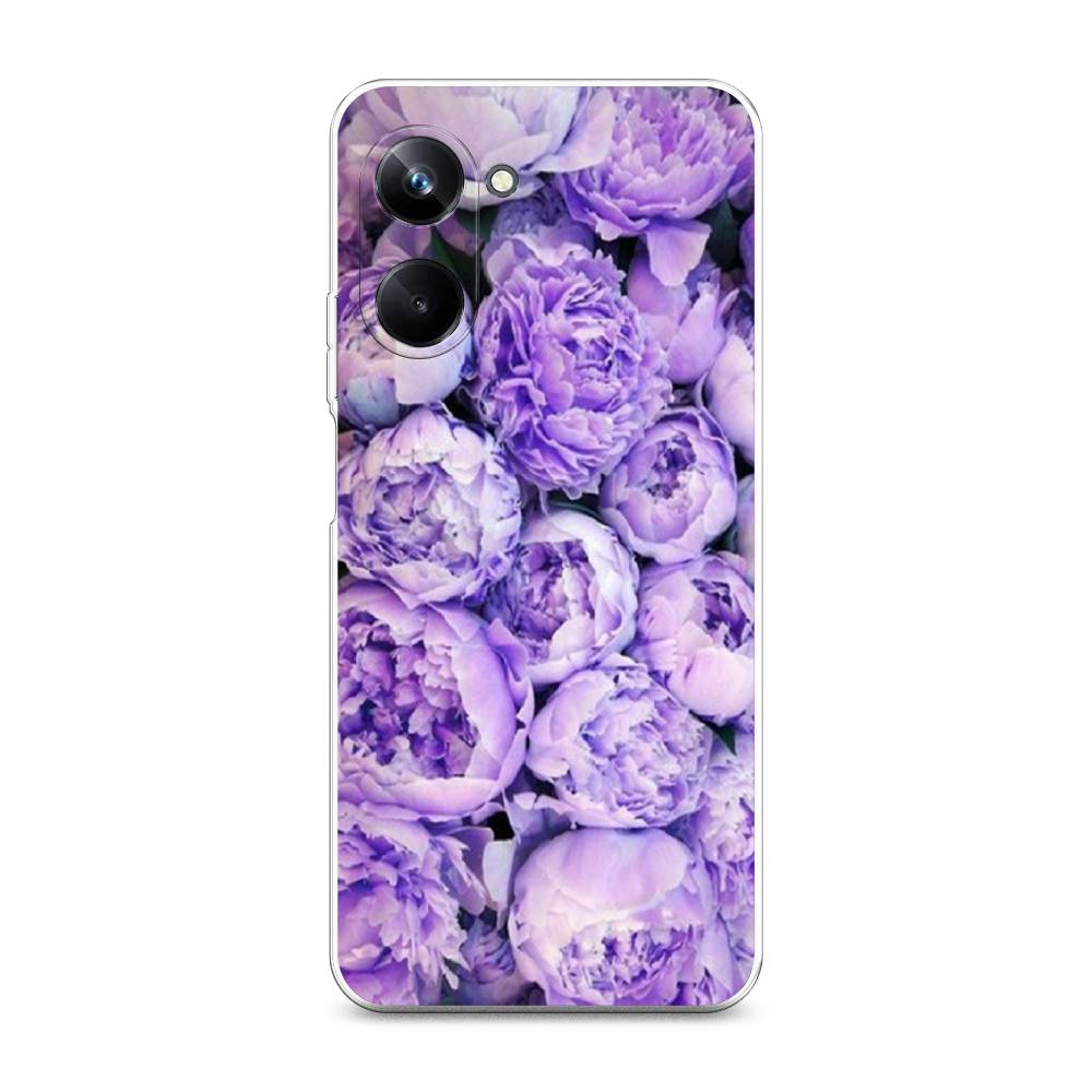 

Чехол Awog на Realme 10 Pro "Пионы сиреневые", Фиолетовый;голубой, 2512550-8