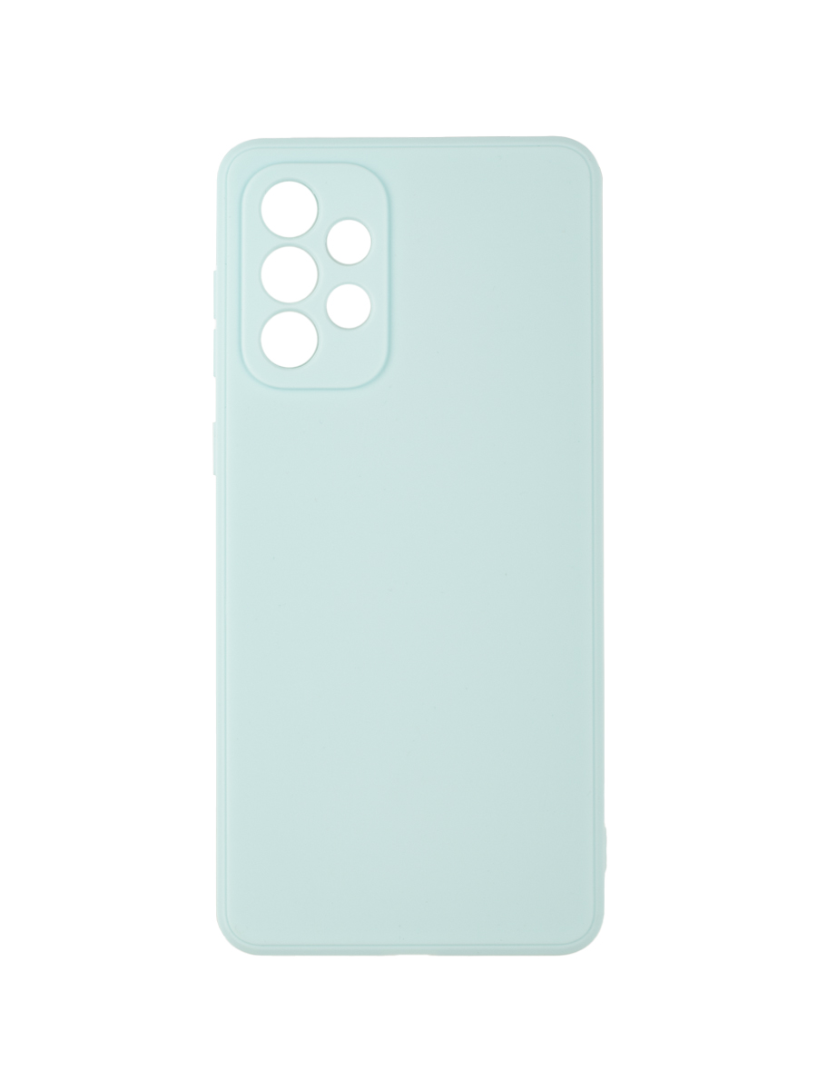 фото Чехол для samsung galaxy a53 5g (a536) с защитой камеры, с подкладкой, голубой zibelino