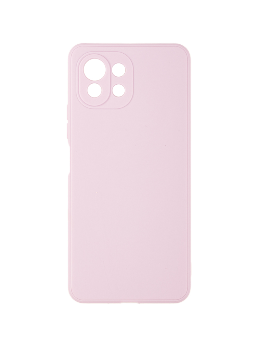 фото Чехол для xiaomi 11 lite, mi 11 lite с защитой камеры, с подкладкой, фиолетовый zibelino