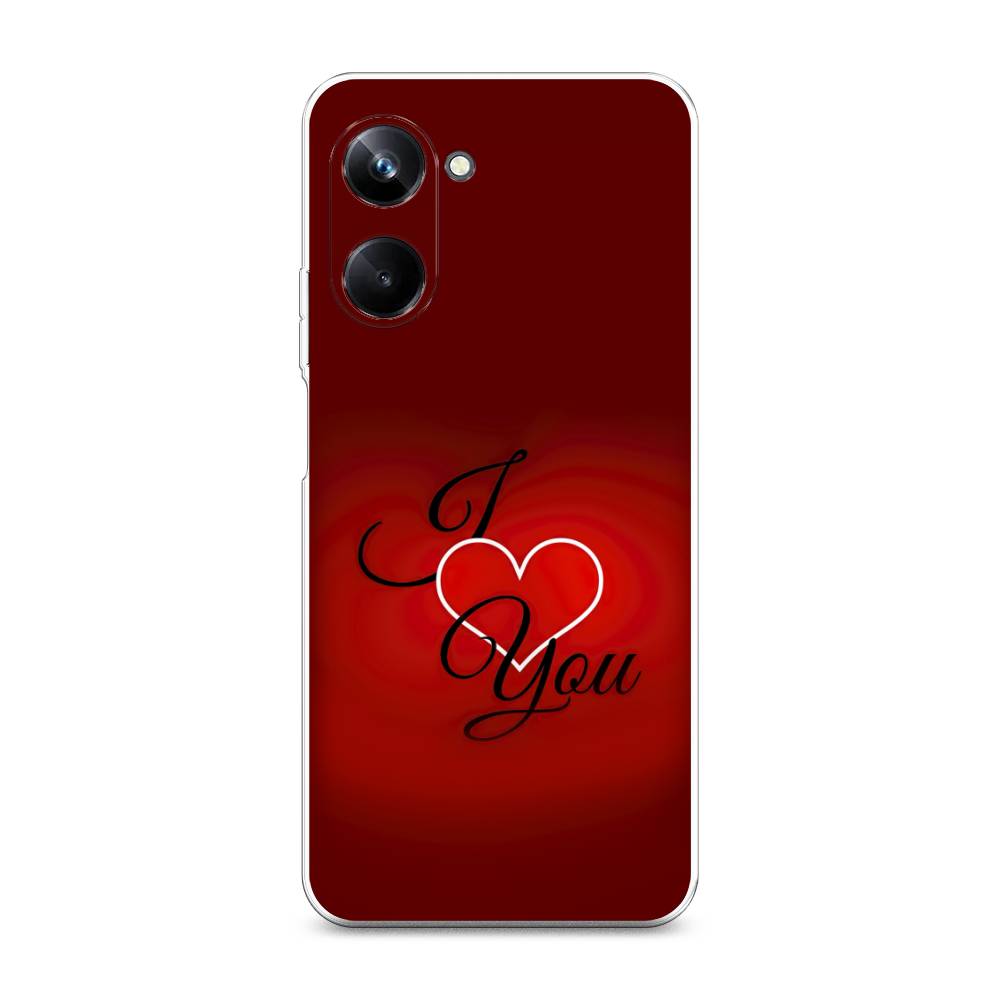 

Чехол Awog на Realme 10 Pro "I love you 3", Красный;черный, 2512550-6