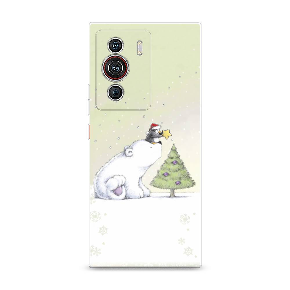 

Чехол на ZTE Nubia Z40 Pro "Украшение елки", Белый;бежевый, 135850-5