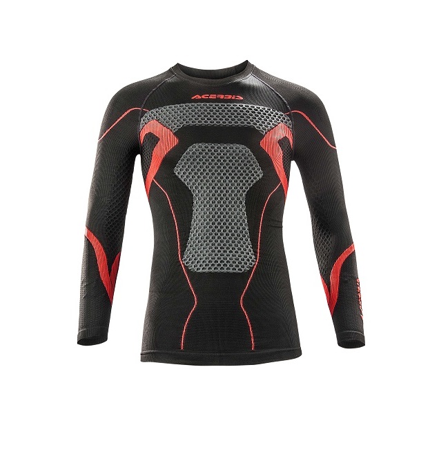 

Термобелье кофта мужская Acerbis X-body winter technical underwear р.XXL, Black/Red, Серый;красный;черный, X-body winter technical underwear