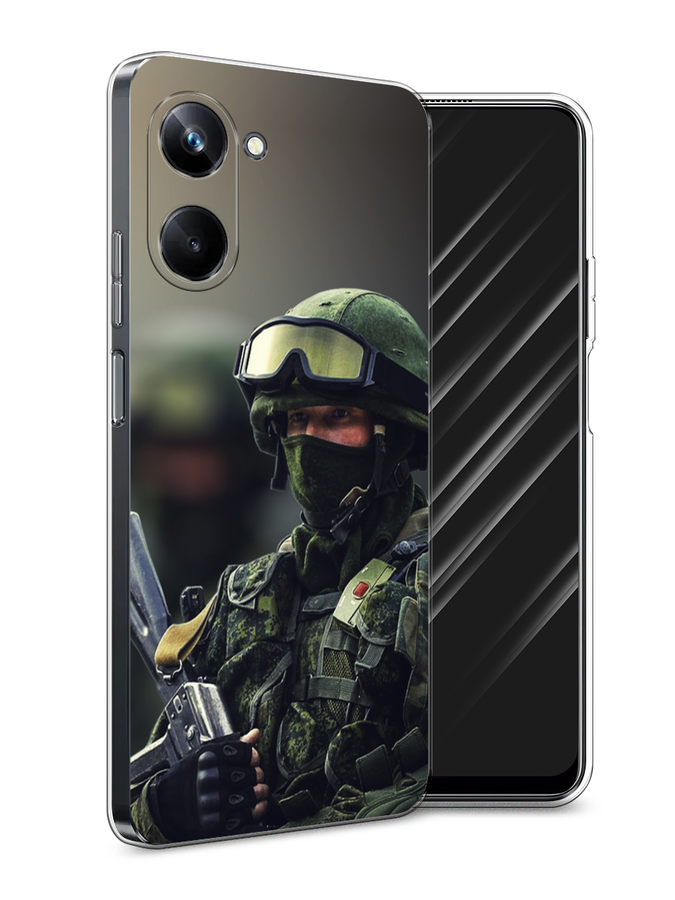 

Чехол Awog на Realme 10 Pro "Солдат", Зеленый;серый, 2512550-5
