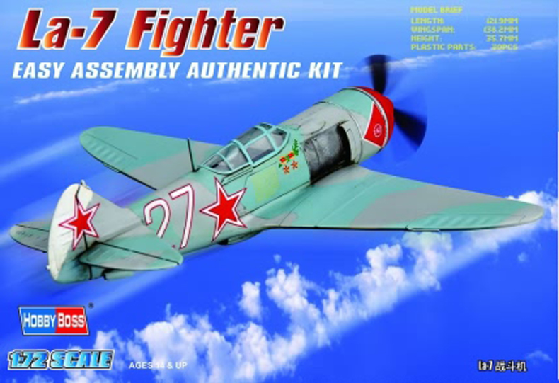 

Сборная модель HobbyBoss 1/72 Самолет Лавочкин Ла-7 80236