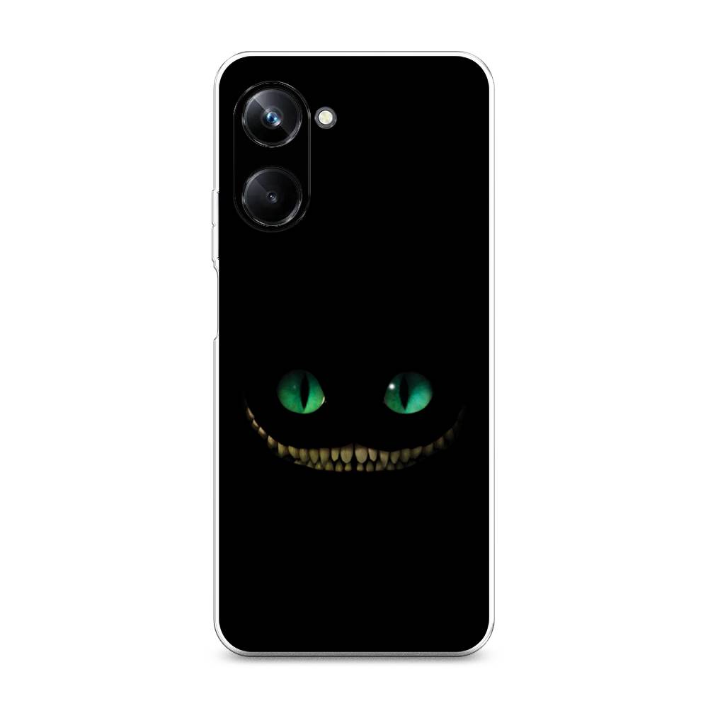

Чехол Awog на Realme 10 Pro "Зеленоглазый чеширский кот", Черный, 2512550-10