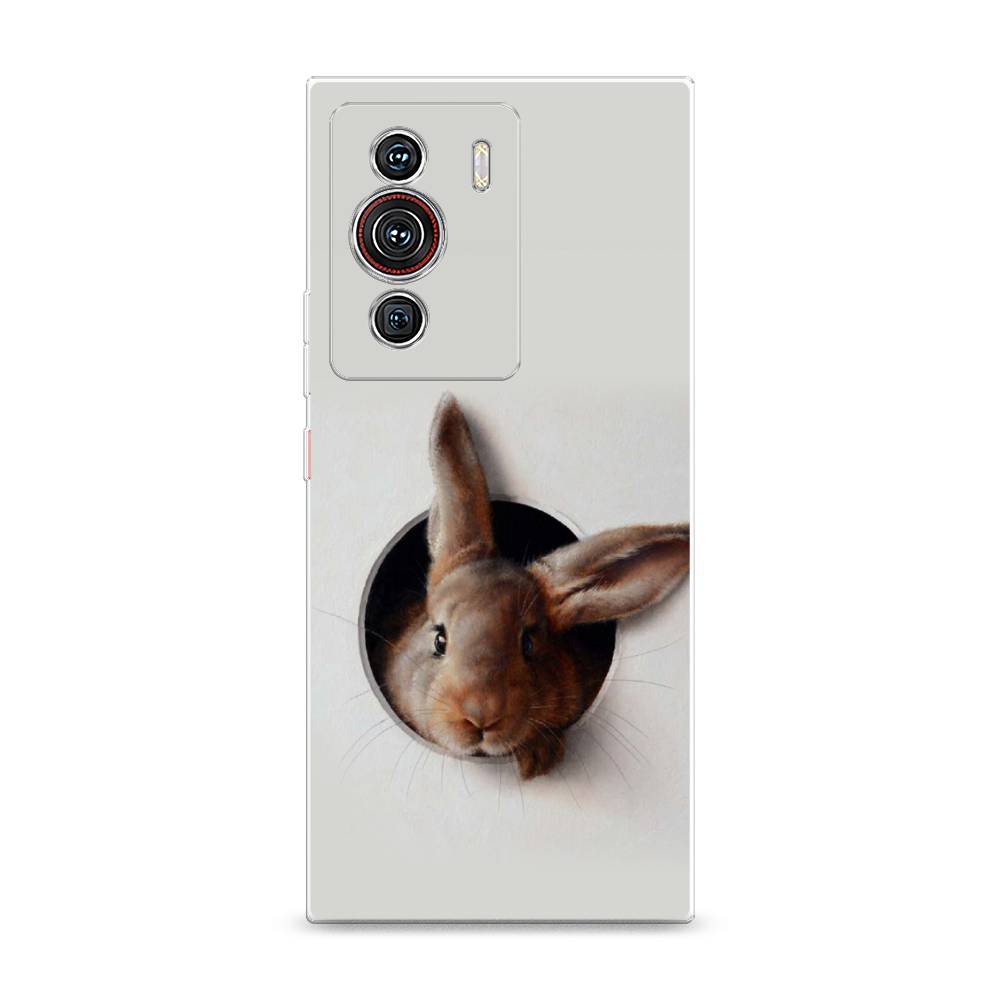 

Чехол на ZTE Nubia Z40 Pro "Любопытный кролик", Серый;коричневый, 135850-1