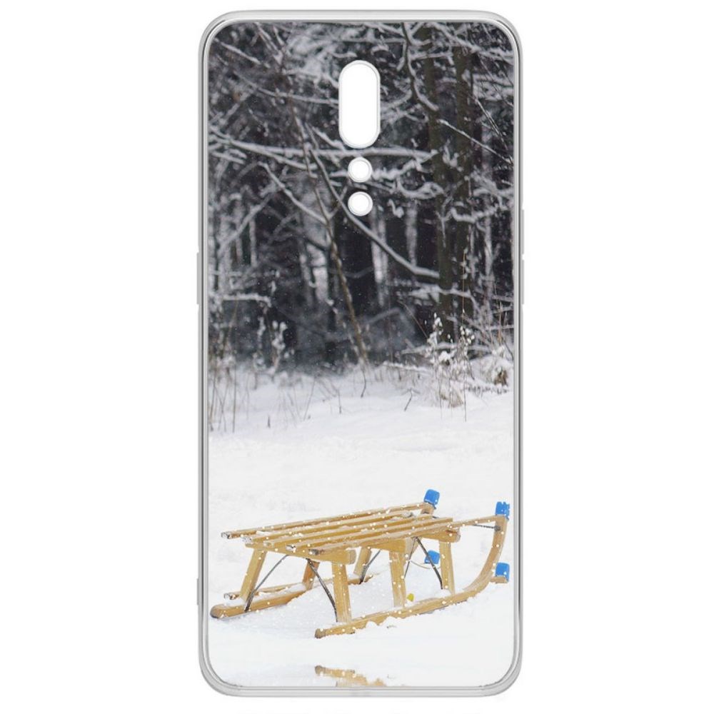 

Чехол-накладка Krutoff Clear Case Санки для Oppo Reno Z