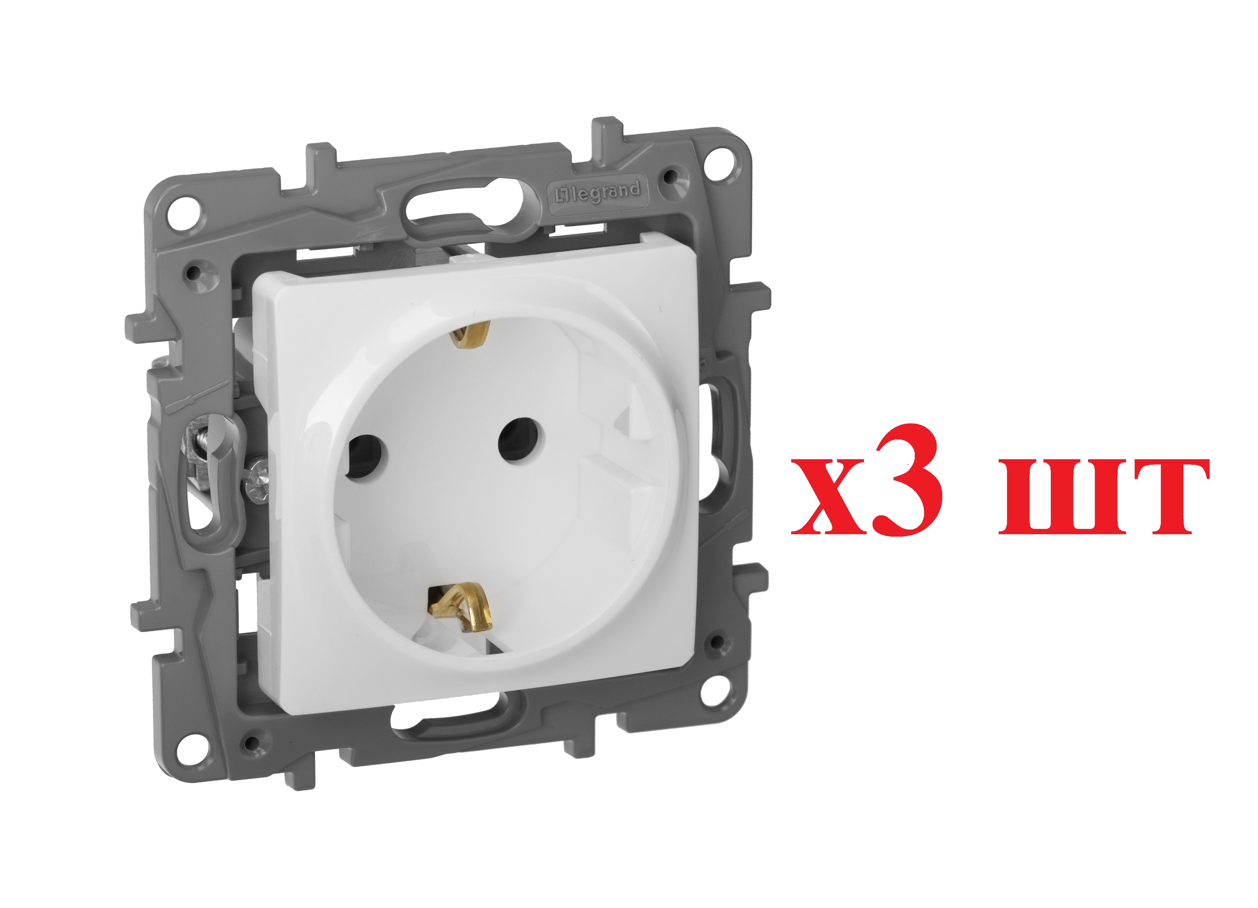 

Legrand Etika Бел Розетка с/з, винт. клем. 672221 (3шт), Белый, Etika_16_Скрытый_3
