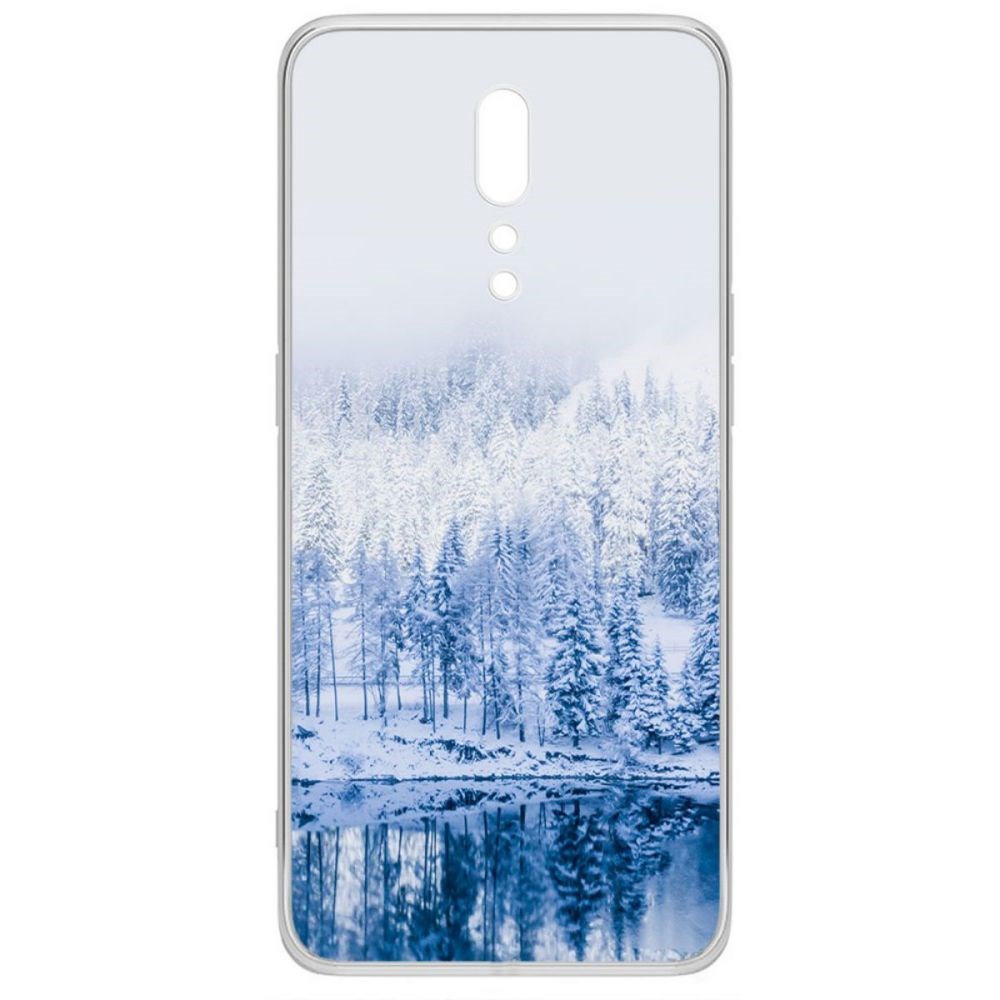 

Чехол-накладка Krutoff Clear Case Зимняя река для Oppo Reno Z
