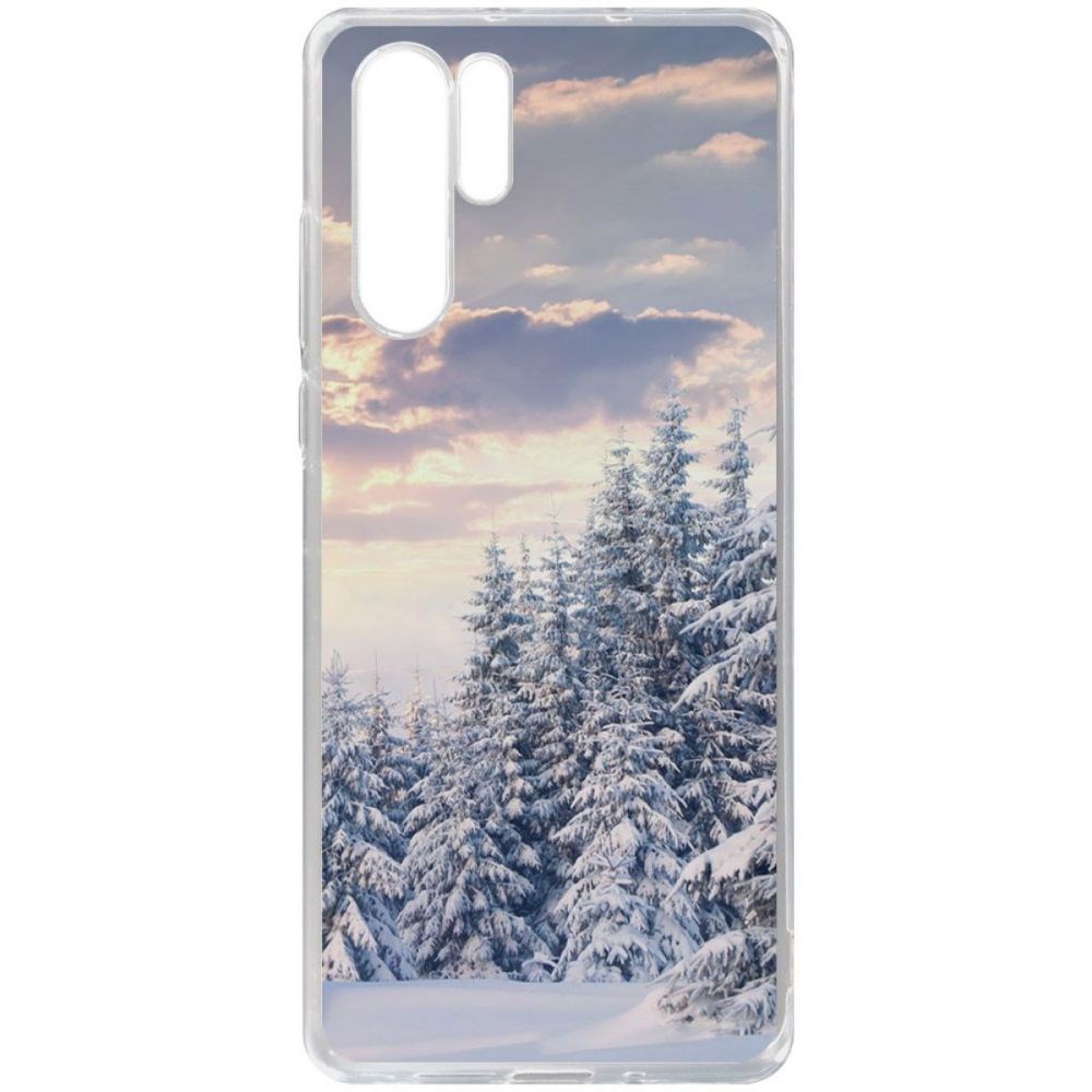 

Чехол-накладка Krutoff Clear Case Снежный пейзаж для Huawei P30 Pro