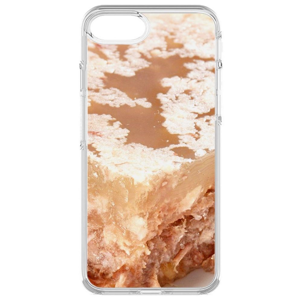 фото Чехол-накладка krutoff clear case холодец для iphone 6s