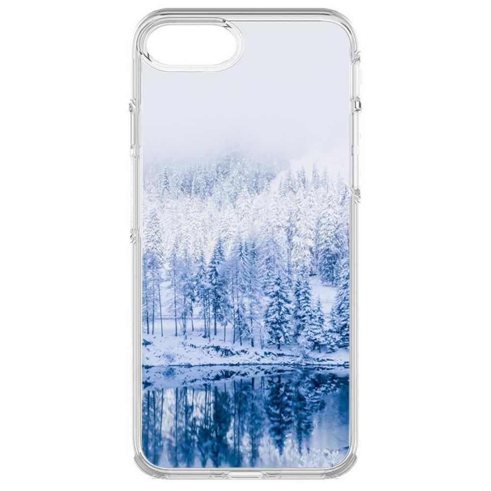 фото Чехол-накладка krutoff clear case зимняя река для iphone 6s