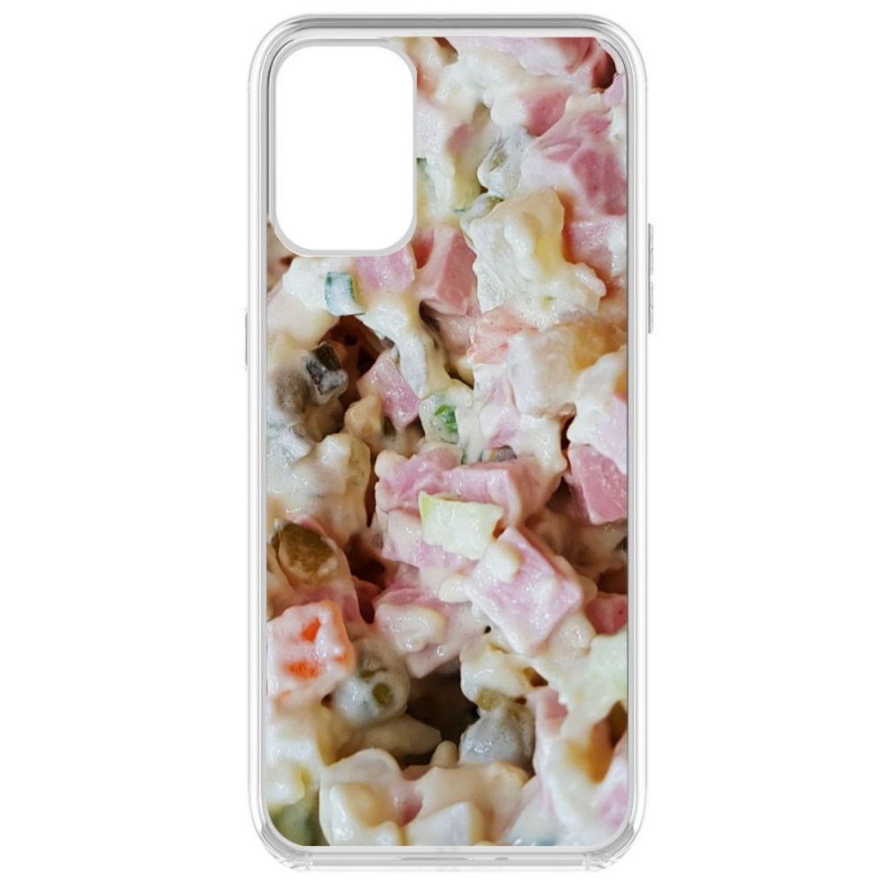 

Чехол-накладка Krutoff Clear Case Оливье для OnePlus 9R