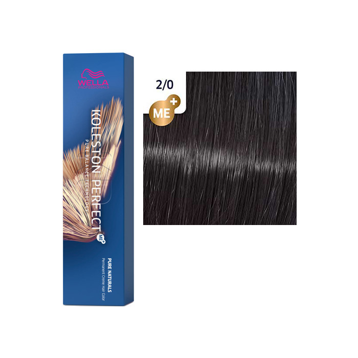 Краска для волос Wella Koleston Perfect Me+ Pure Naturals 2/0 Черный натуральный 60 мл