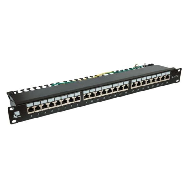 

Патч-панель LANMASTER 24 порта, STP, кат.6, 1U
