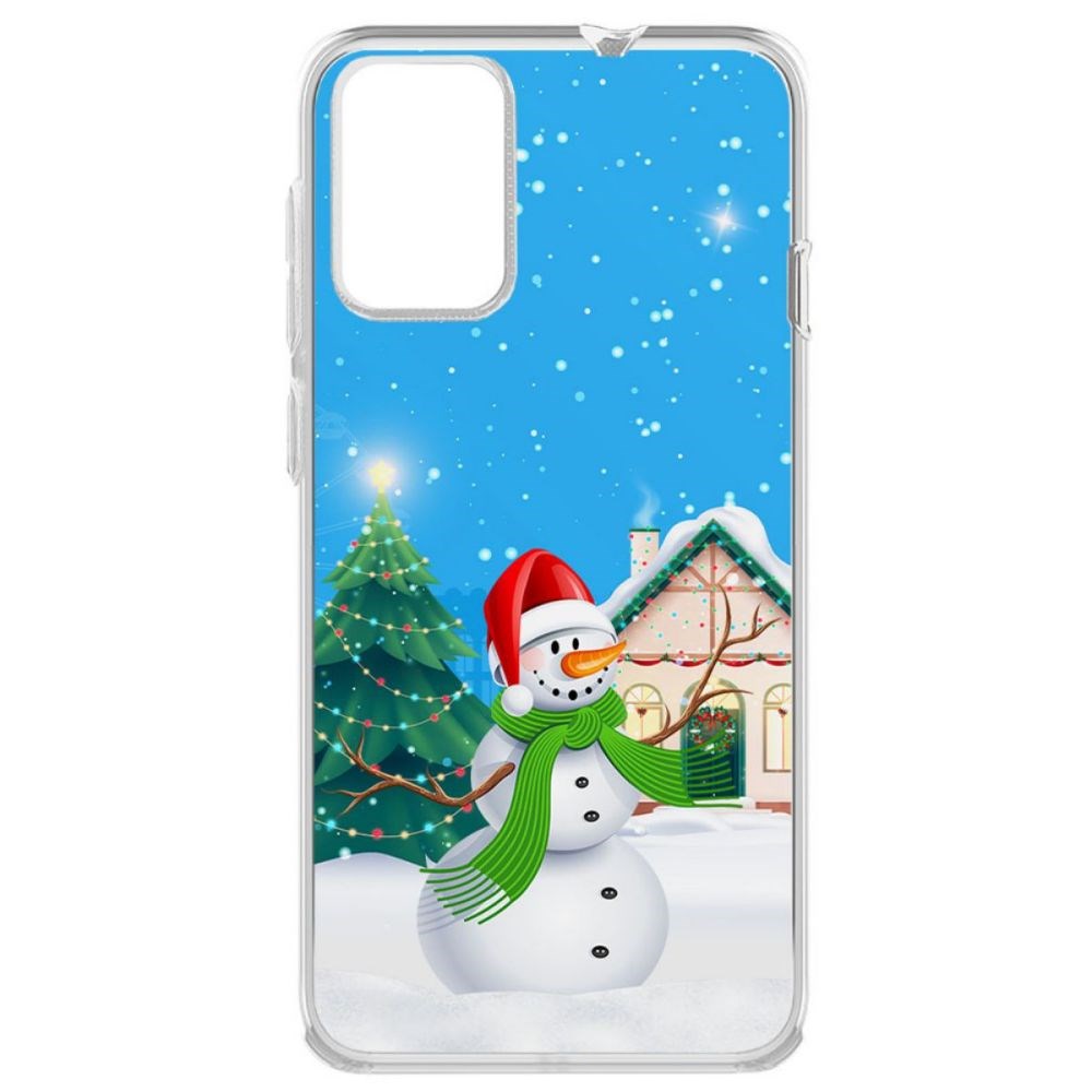 

Чехол-накладка Krutoff Clear Case Снеговик для ZTE Blade L9