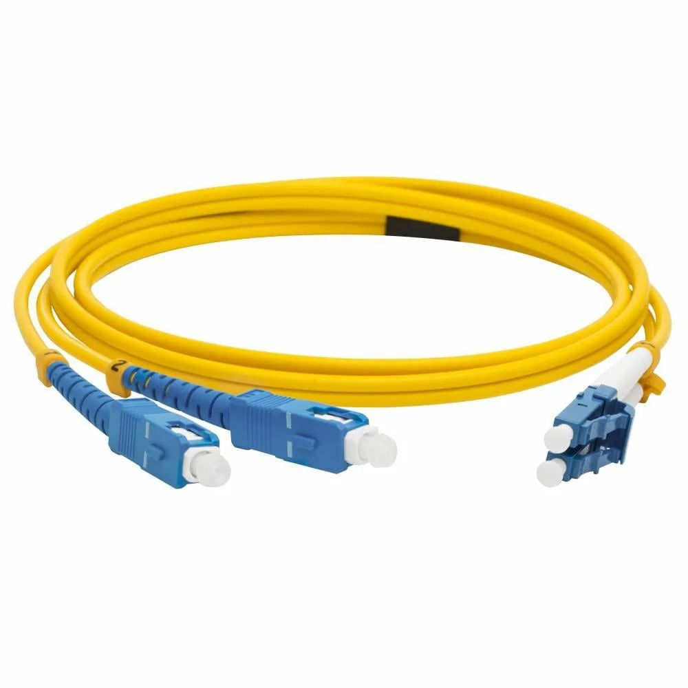 

Патч-корд оптический TWT, PVC, дуплексный, LC/UPC-SC/UPC, SM OS2, 2.0 м, Желтый
