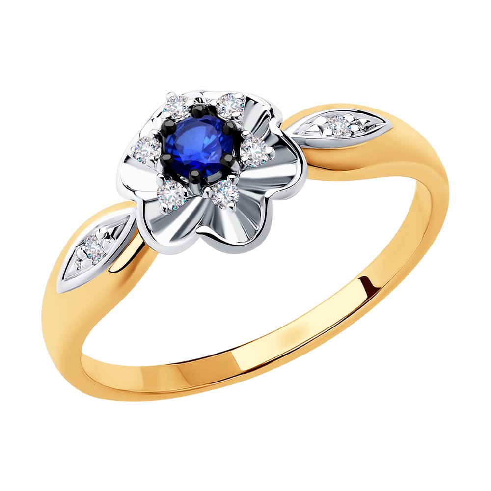 

Кольцо из красного золота с бриллиантом р. 17 Diamant 51-210-00560-1, 51-210-00560-1