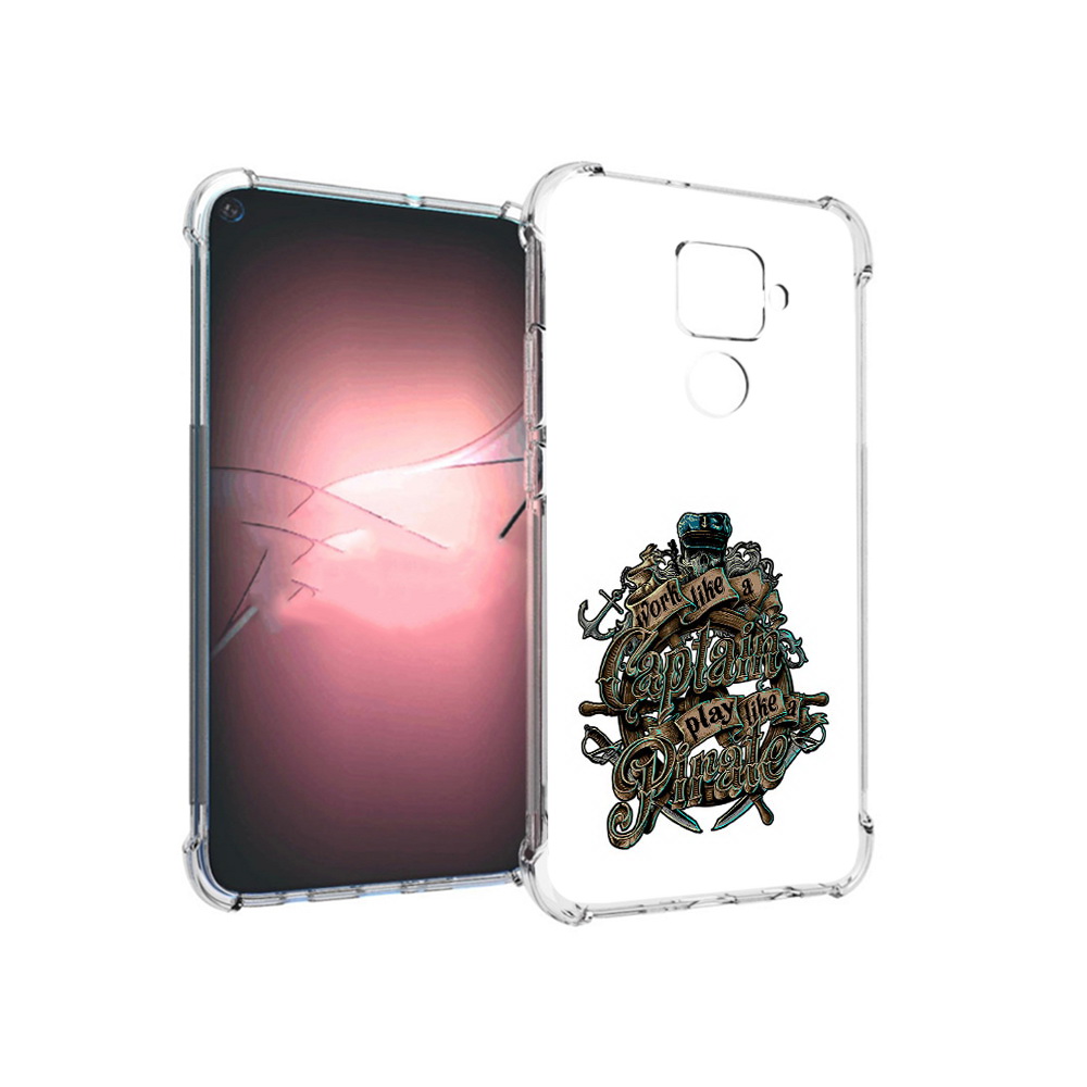 

Чехол MyPads Tocco для Huawei Nova 5i Pro капитан пиратов, Прозрачный, Tocco