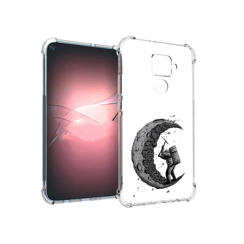

Чехол MyPads Tocco для Huawei Nova 5i Pro камненная луна, Прозрачный, Tocco