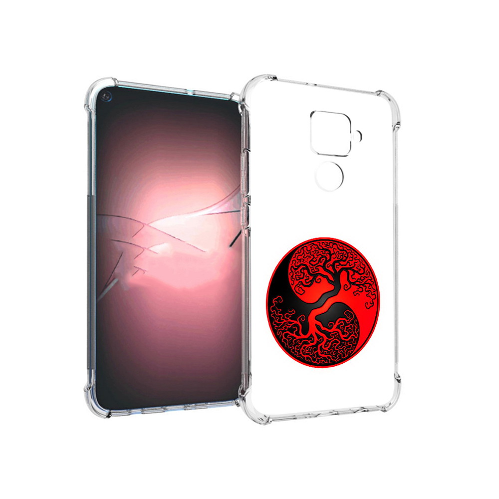

Чехол MyPads Tocco для Huawei Nova 5i Pro инь янь дерево, Прозрачный, Tocco
