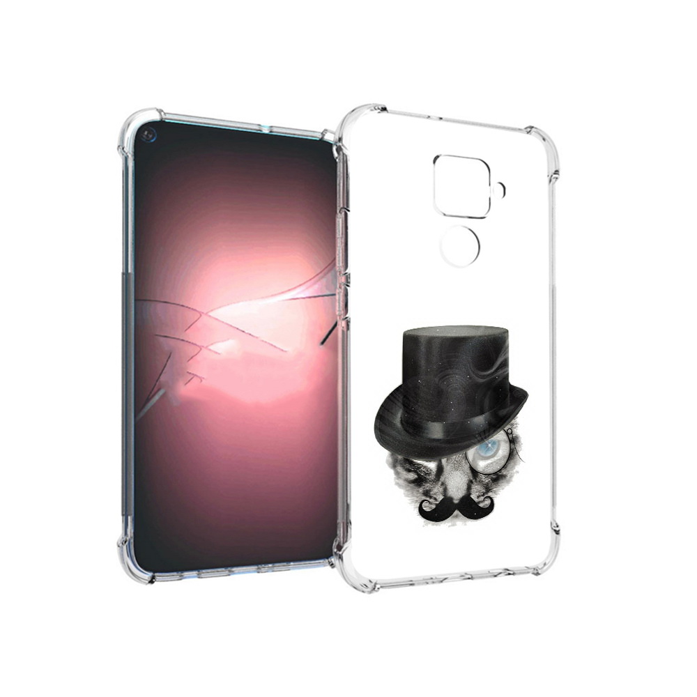 Чехол MyPads Tocco для Huawei Nova 5i Pro интелегентный кот