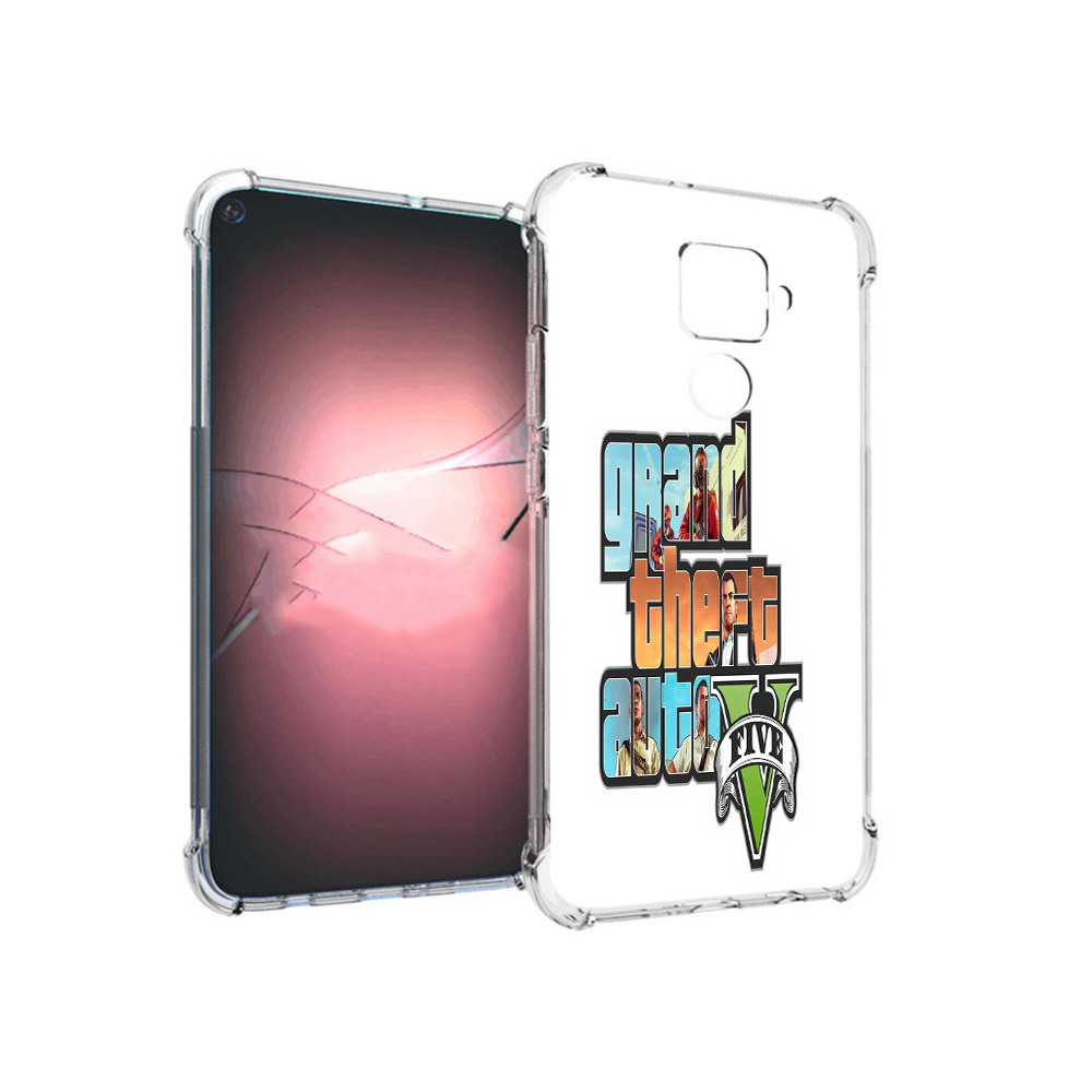 

Чехол MyPads Tocco для Huawei Nova 5i Pro игра гта, Прозрачный, Tocco
