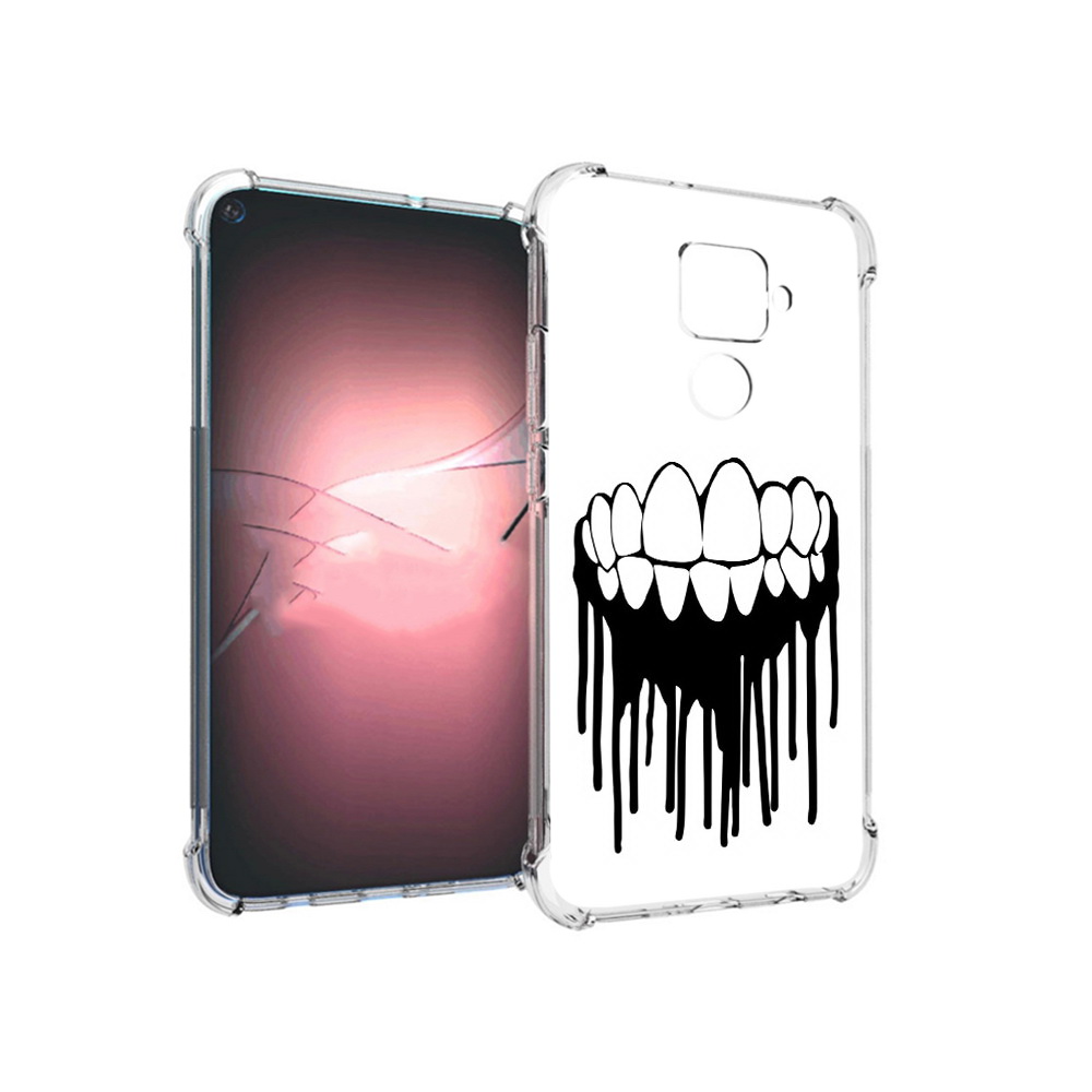 

Чехол MyPads Tocco для Huawei Nova 5i Pro зубы, Прозрачный, Tocco