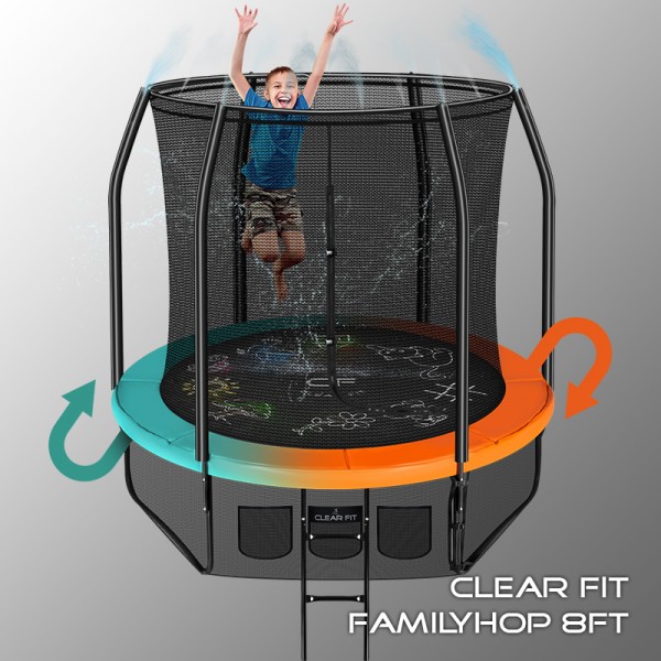 фото Батут clear fit familyhop 8ft