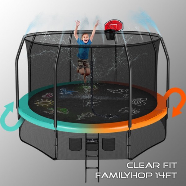 фото Батут clear fit familyhop 14ft