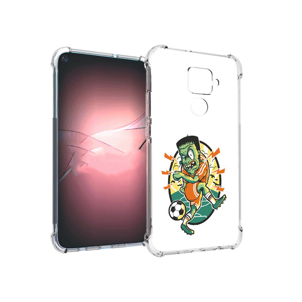 

Чехол MyPads Tocco для Huawei Nova 5i Pro зомби футболист, Прозрачный, Tocco