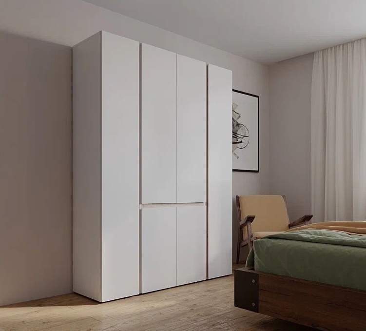 

Шкаф Распашной QualisMebel Грааль 1200х600х2200 белый, Грааль