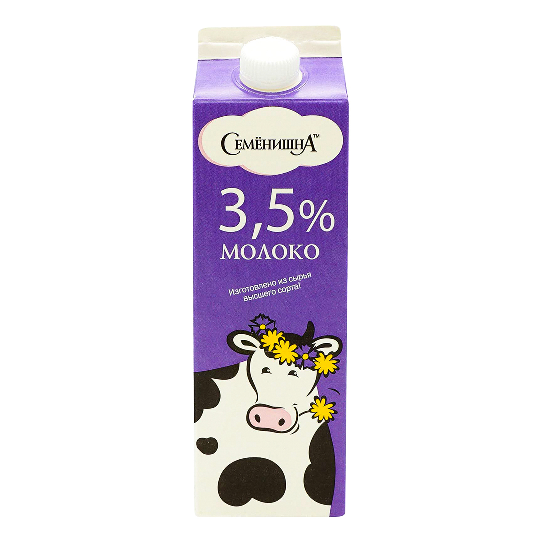

Молоко 3,5% пастеризованное 1 л Семенишна БЗМЖ