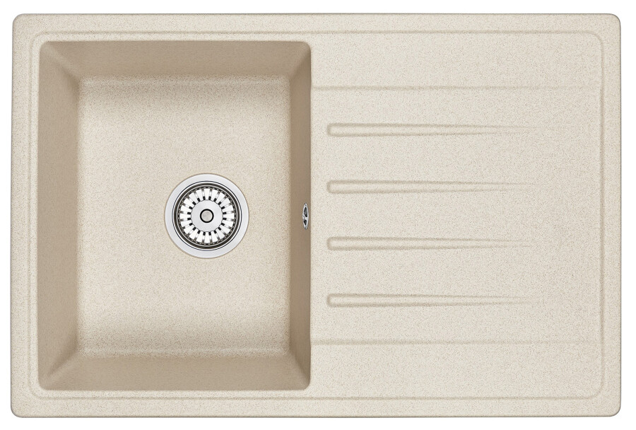 Мойка кухонная кварцевая Granula Standart ST-7602 бежевый матрас орматек flex standart well 140 200