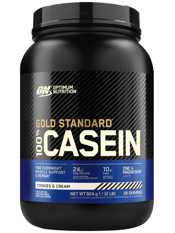 Мицеллярный казеин Optimum Nutrition 100% Gold Standard Casein (EU), 924 г, печенье-крем