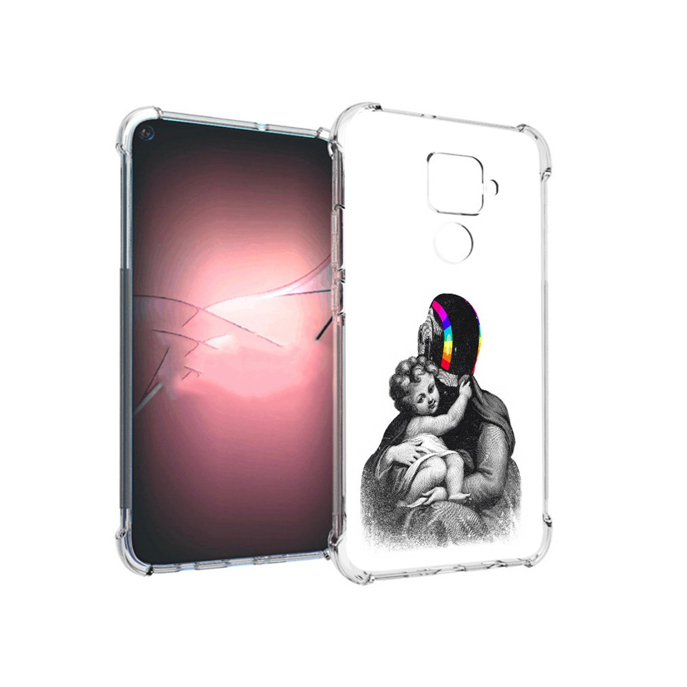 

Чехол MyPads Tocco для Huawei Nova 5i Pro защитник в шлеме, Прозрачный, Tocco