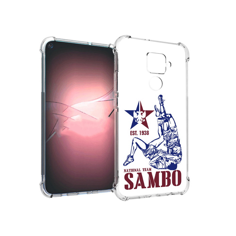 

Чехол MyPads Tocco для Huawei Nova 5i Pro единоборства самбо, Прозрачный, Tocco