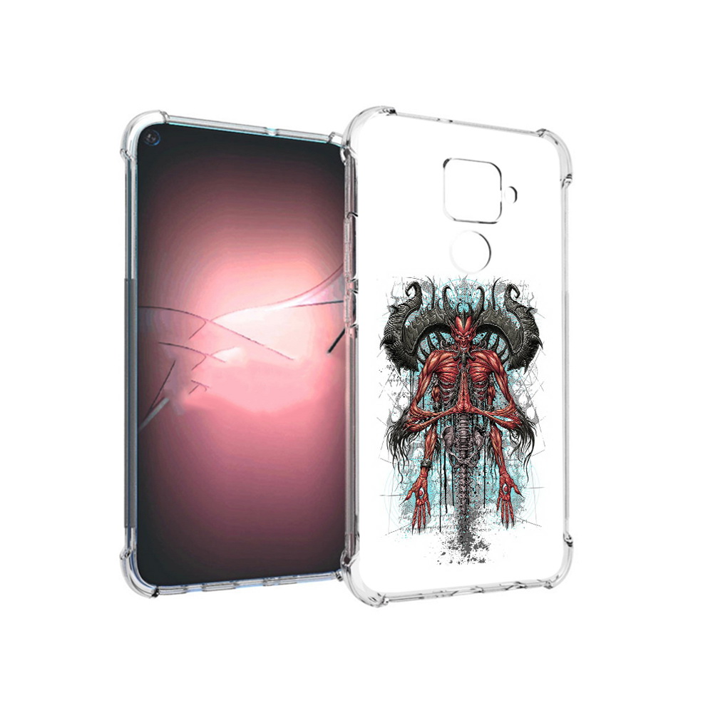 

Чехол MyPads Tocco для Huawei Nova 5i Pro дьявол, Прозрачный, Tocco